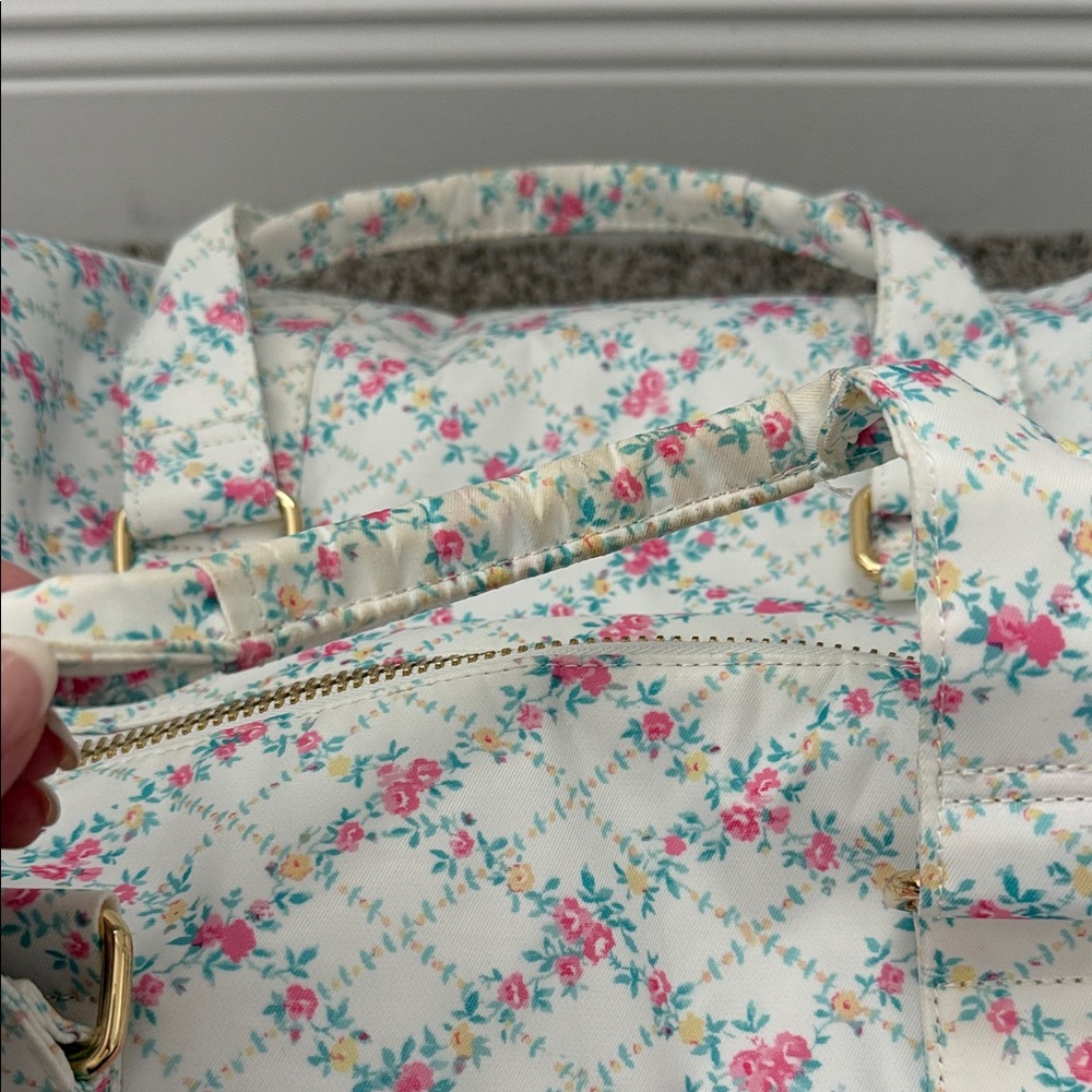 Stoney Clover Lane Floral Travel Bag with Pink Strap - Picture 3 of 4